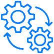 Workflow automation and system integration icon for business optimization-Power Apps-Dataverse-Power Plateform
