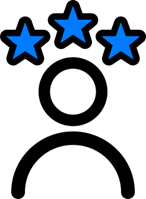 three-stars-above-head-representing-business-centric-expertise-in-Microsoft-Power-Platform-Power-BI-and-Power-Apps